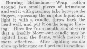 burning brimstone